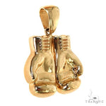 14K Gold Boxing Gloves Pendant 67593 - Image 2