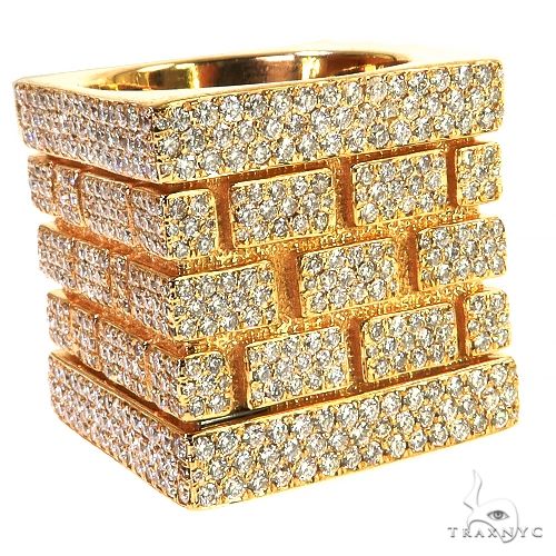 14K Gold Brick City Diamond Ring 68776 - Image 1