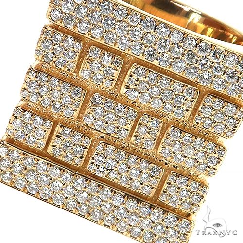 14K Gold Brick City Diamond Ring 68776 - Image 3