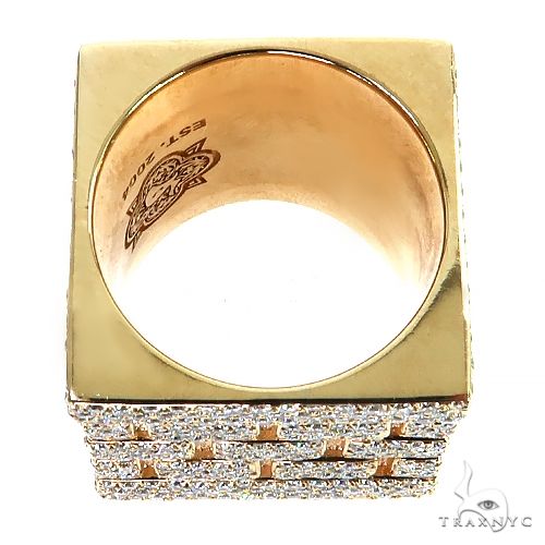 14K Gold Brick City Diamond Ring 68776 - Image 5