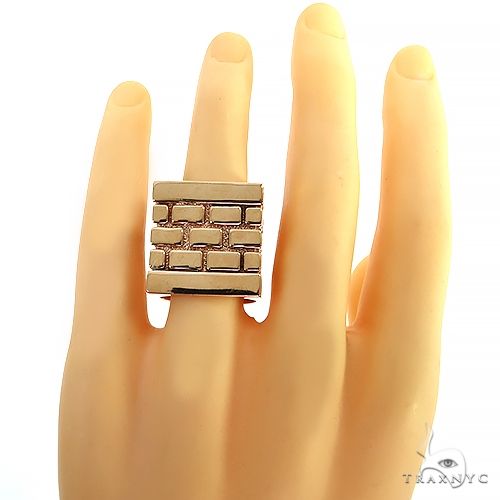 14K Gold Brick City Ring, photo 5 of 5