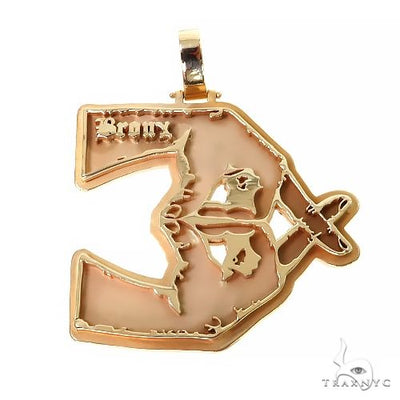 14K Gold Bronx Pendant 67394 - Image 1