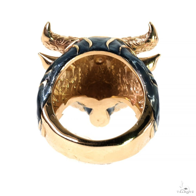 10K Gold Bull Taurus Ring, photo 4 of 7