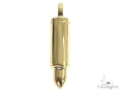 14K Gold Bullet Pendant 66354 - Image 1