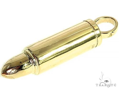 14K Gold Bullet Pendant 66354 - Image 4