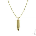 14K Gold Bullet Pendant Set 66353 - Image 1