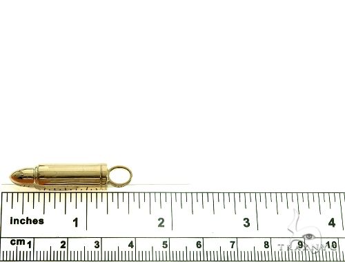 14K Gold Bullet Pendant Set 66353 - Image 6
