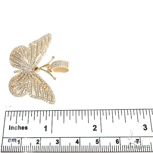 14K Gold Butterfly Diamond Pendant, photo 4 of 4