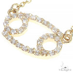 14K Gold Cancer Diamond Necklace 66717 - Image 4
