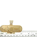 14K Gold Cartouche Hieroglyphics Pendant 66456 - Image 5