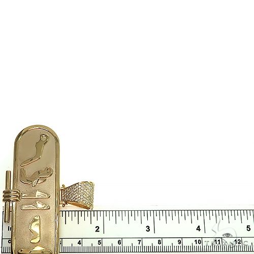 14K Gold Cartouche Hieroglyphics Pendant 66456 - Image 6