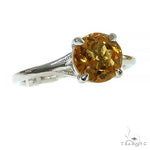 14K Gold Citrin Solitaire Engagement Ring 66428 - Image 1
