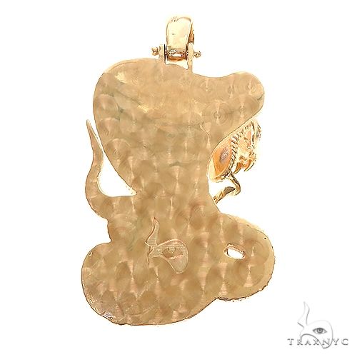 14K Gold Cobra Pendant 67270 - Image 4
