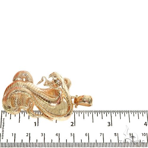 14K Gold Cobra Pendant 67270 - Image 5
