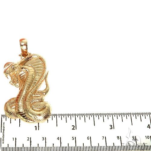 14K Gold Cobra Pendant 67270 - Image 6