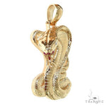 14K Gold Cobra Pendant 67351 - Image 2