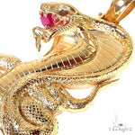 14K Gold Cobra Pendant 67351 - Image 3