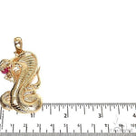 14K Gold Cobra Pendant 67351 - Image 5