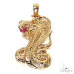 14K Gold Cobra Pendant 67351 - Image 1