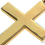 14K Gold Solid Cross Pendant 66193 - Image 4