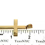 14K Gold Solid Cross Pendant 66193 - Image 7