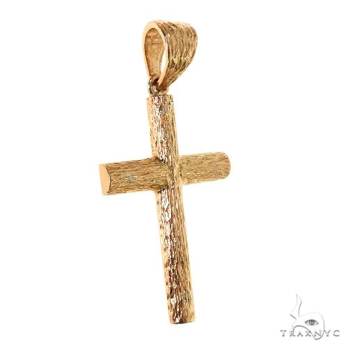 14K Gold Cross Pendant 67594 | TraxNYC