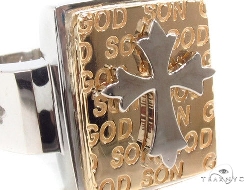14K Gold Cross Crucifix Ring 35207 - Image 3