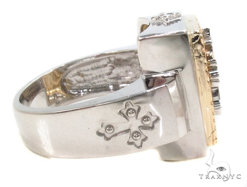 14K Gold Cross Crucifix Ring 35207 - Image 4