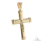 14K Gold Crucifix Cross Pendant 66657 - Image 2