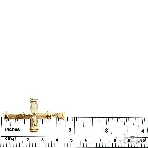 14K Gold Crucifix Cross Pendant 66657 - Image 6
