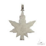 14K Gold Custom Made  Weed Pendant 66729 - Image 4