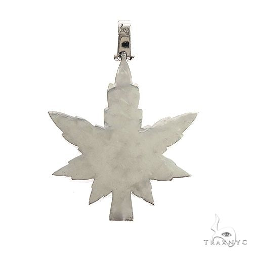 14K Gold Custom Made  Weed Pendant, photo 4 of 6