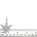 14K Gold Custom Made  Weed Pendant 66729 - Image 5