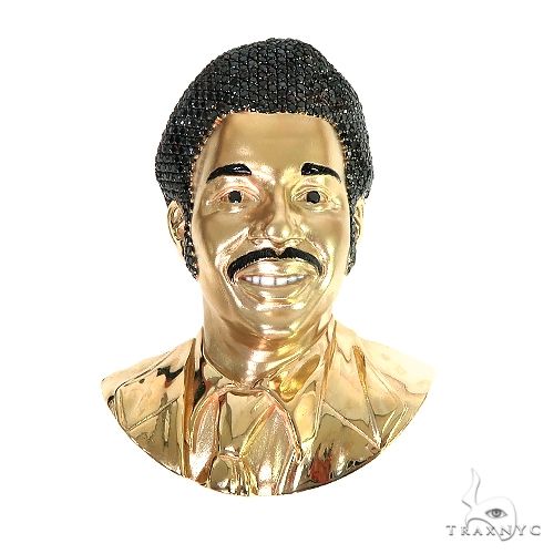 14K Gold Custom Made 3D Face Pendant 66586 - Image 1