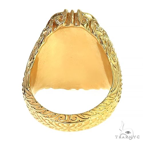 14K Gold Custom Made B Ring, photo 5 of 8