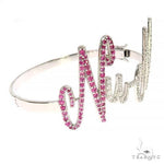 14K Gold Custom Made Bangle Bracelet 66934 - Image 2