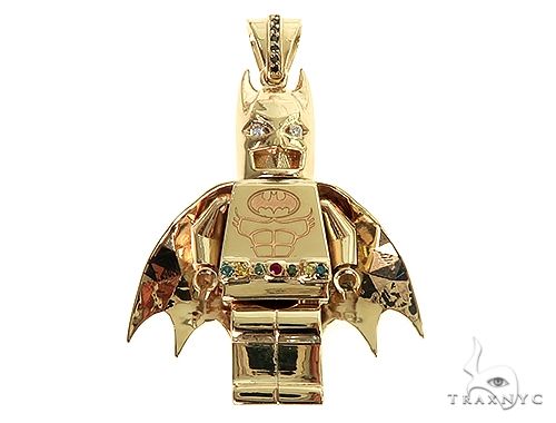 14K Gold Custom Made Batman Pendant 66344 - Image 1