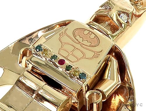 14K Gold Custom Made Batman Pendant 66344 - Image 5