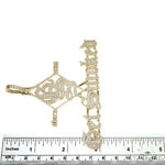 14K Gold Custom Made 'Get Smoked' Diamond Pendant 66477 - Image 7