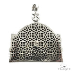 14K Gold Custom Made Onyx and Black Diamond Crown Pendant 66653 - Image 3