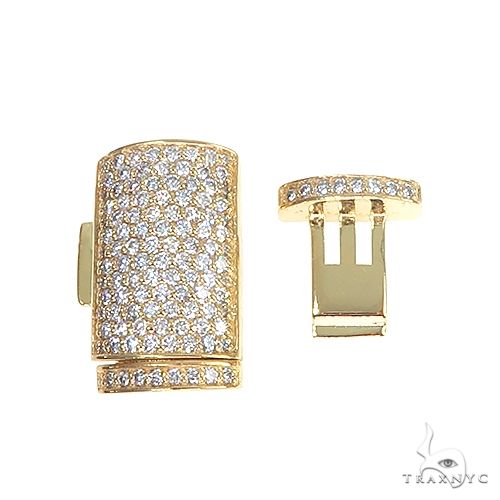 14K Gold Custom Miami Cuban Diamond Lock, photo 3 of 3