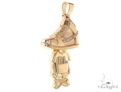 14K Gold Custom Sneakerhead Pendant 66324 - Image 2