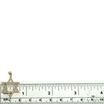 14K Gold David Star Diamond Pendant 66401 - Image 5