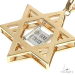 14K Gold David Star Pendant 66621 - Image 4
