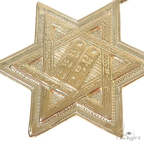 14K Gold David Star Pendant 67081 - Image 3
