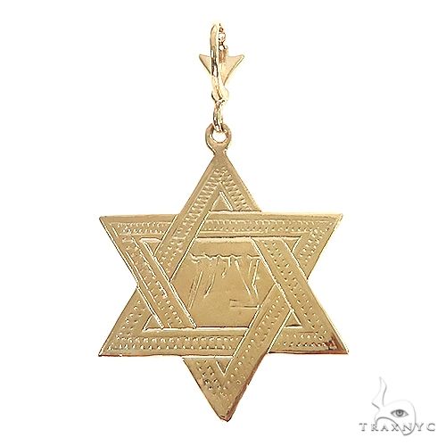 14K Gold David Star Pendant, photo 4 of 6