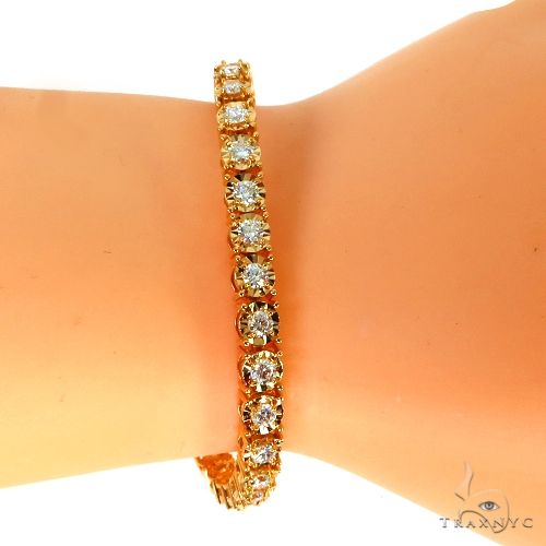 14K Gold Diamond Bracelet 67896 - Image 4