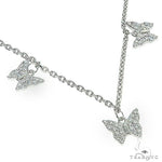 14K Gold Diamond Butterfly Necklace 66444 - Image 4