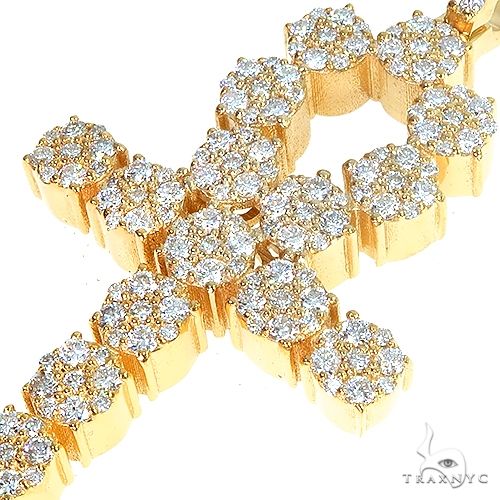 14K Gold Diamond Cross 66865 - Image 3