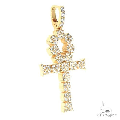14K Gold Diamond Cross 66866 - Image 2